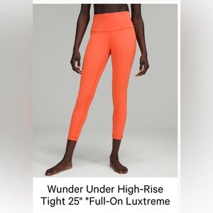 Lululemon Wunder Under High-Rise Tight Full-On Luxtreme 25”